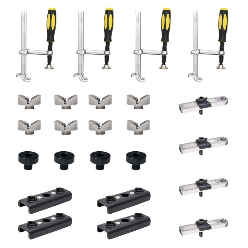 Stronghandtools - Kit de 24 piezas de abrazaderas y componentes para mesa de soldadura - TBKM1-24