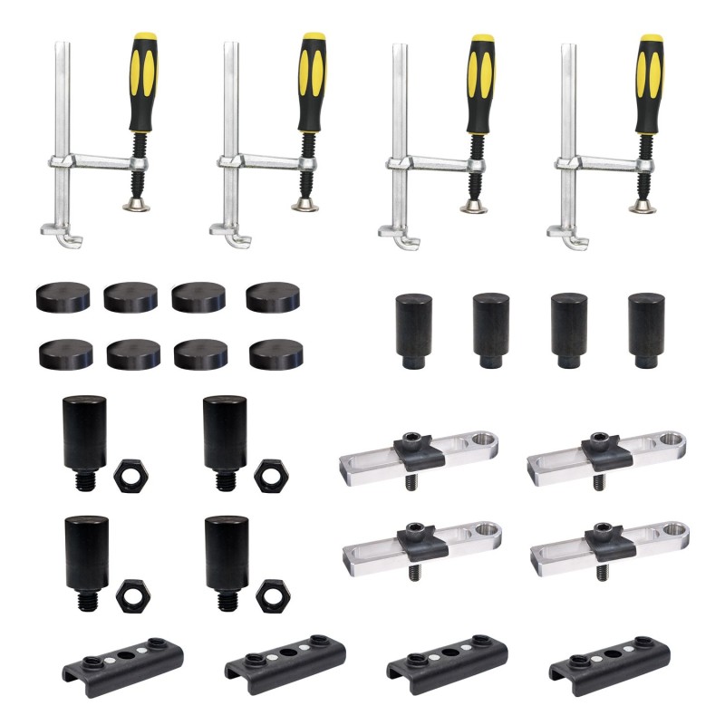 Stronghandtools - Kit de 28 piezas de abrazaderas y componentes para mesa de soldadura - TBKM1-28