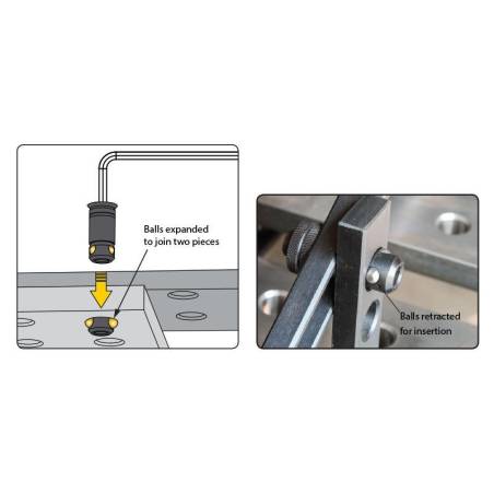 Pasadores de bloqueo de bola BUILDPRO® - Capacidad de 4 mm a 24 mm (paquete de 10/1) - T65021 / T65020   --Variante--1 Stück