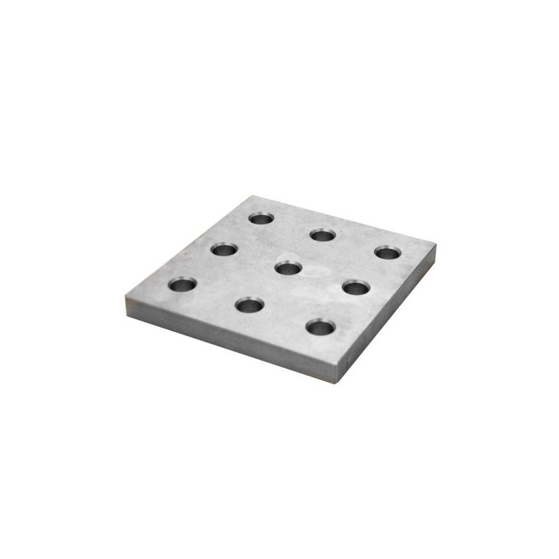 Placa de montaje BuildPro de 150 x 160 mm, 9 orificios - T61009 Placa de montaje BuildPro de 150 x 160 mm, 9 orificios - T61009