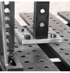 Placa de montaje BuildPro de 100 x 160 mm, 6 orificios - T61006