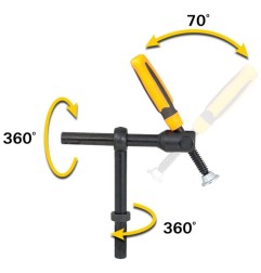 Abrazadera de tensión horizontal/vertical para poste en T pivotante BuildPro - T61670