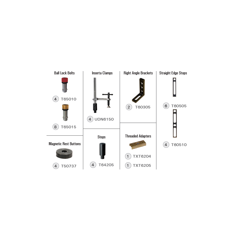 BuildPro TMK610 - Kit de fijación modular BuildPro de 38 piezas BuildPro TMK610 - Kit de fijación modular BuildPro de 38 piezas