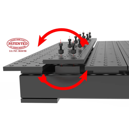 MESA DE SOLDADURA RANURADA BUILDPRO NITRURADA (MESA RANURADA) 2560 x 1250 MM - TMQE625125SV