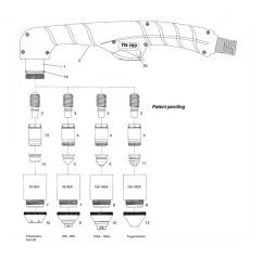 Swirl Ring 35A-160A - TH-160 für CEA Plasma Shark 155 - Nachbau - 129.4087 -  -  - 48,73 € - 