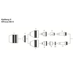 Kjellberg Düse M2006 - ø 0.6 mm - 25A - HiFocus 80i® - Ref.Nr. 11.845.421.406 - 402.5606 - - - 10,86 € -