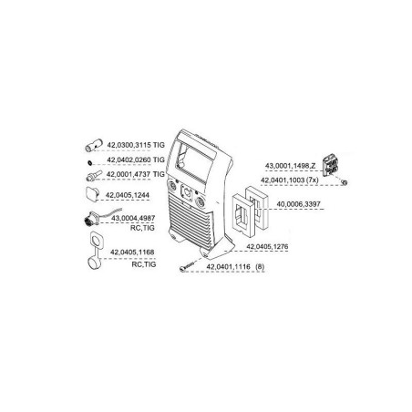 Fronius Vorderfront TP150 - 42,0405,1276 -  - 9007947221988 - 49,74 € - 