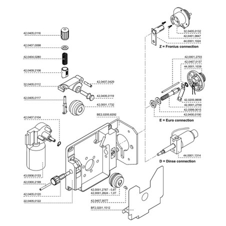 Fronius Druckhebel links MPL PBT - 32,0405,0112 -  - 9007946047398 - 18,09 € - 