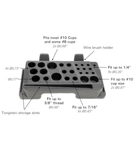 Caja organizadora de consumibles WIG TIG con base magnética Stronghandtools - ATT180 - - - 21,53 € -