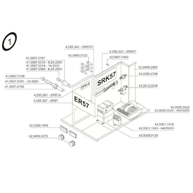 Circuito de protección Fronius EMC Stand.500V para Variosynergic 3400 / 4000 / 5000