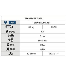 PLASMASCHNEIDBRENNER EXPRESCUT A81 6M - PlasmaA81 -  -  - 275,00 € - 