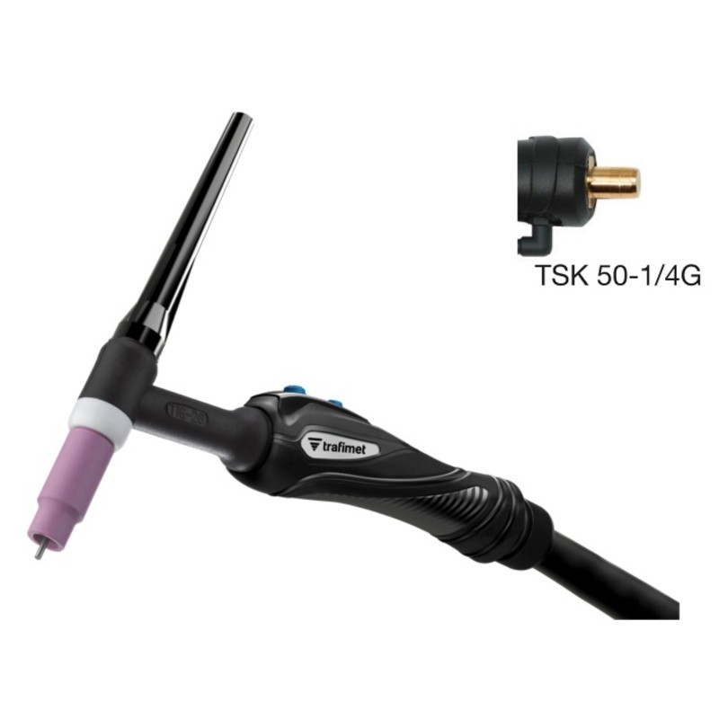 ANTORCHA TIG TRAFIMET (GTAW) EXPERTIG 26 TSK50 1/4G - 1 BOTÓN