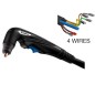 ANTORCHA DE CORTE POR PLASMA EXPRESCUT S 35 K, 4M, conexión 1/4G - 4 HILOS
