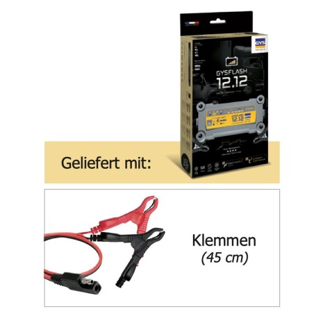 GYS GYSFLASH 12.12 - Cargador de batería automático 12V 12A