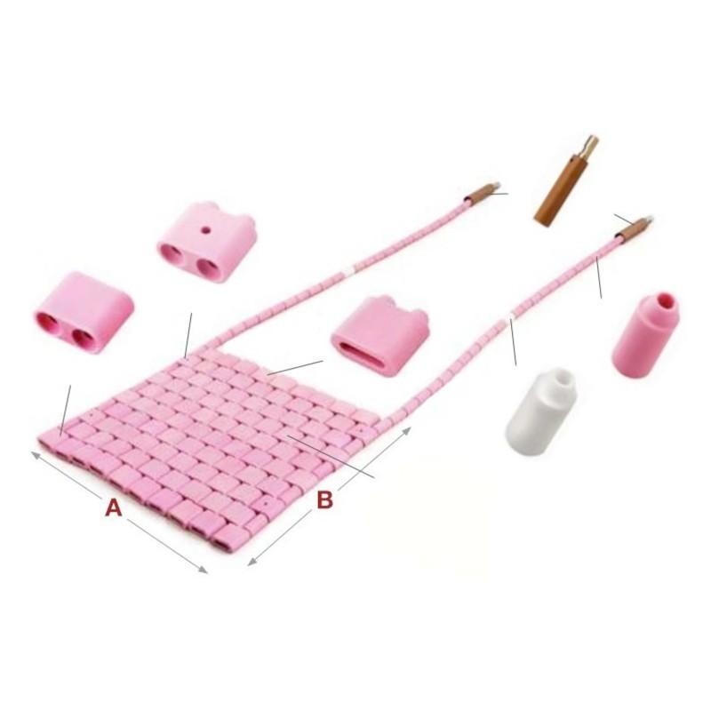 Almohadilla térmica de cerámica DHC 60 V, 2,7 kW, 5 x 20, 125 x 420 mm