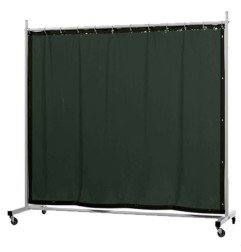 Tabique divisorio monobloque CEPRO Robusto / Cortina verde oscuro - 2,1 m de ancho y 2,1 m de alto - 36.32.19 - - - 501,96 € -