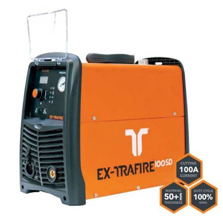 Cortadora de plasma EX-TRAFIRE 100 SD (30-100 A) 400 V 3-PH, CE más sistema manual/FHT-EX105H Kit de inicio de antorcha de 5 m/h