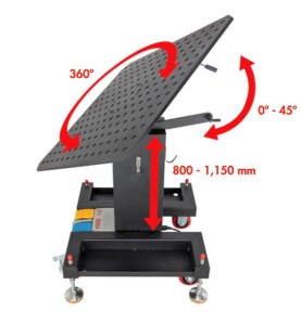 Mesa de soldadura inclinable Rhino E-Lift (TLA67070) - TLA67070 - - - 3.272,50 € -