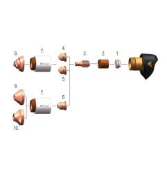 THERMACUT DÜSE 85-125A FÜR FHT-EX®125TT - EX-6-409-021 -  -  - 9,50 € - 