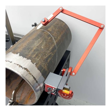 Marcador de contorno redondo para tuberías