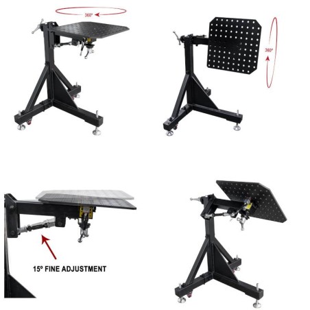 Mesa manipuladora Buildpro con dos ejes rotatorios