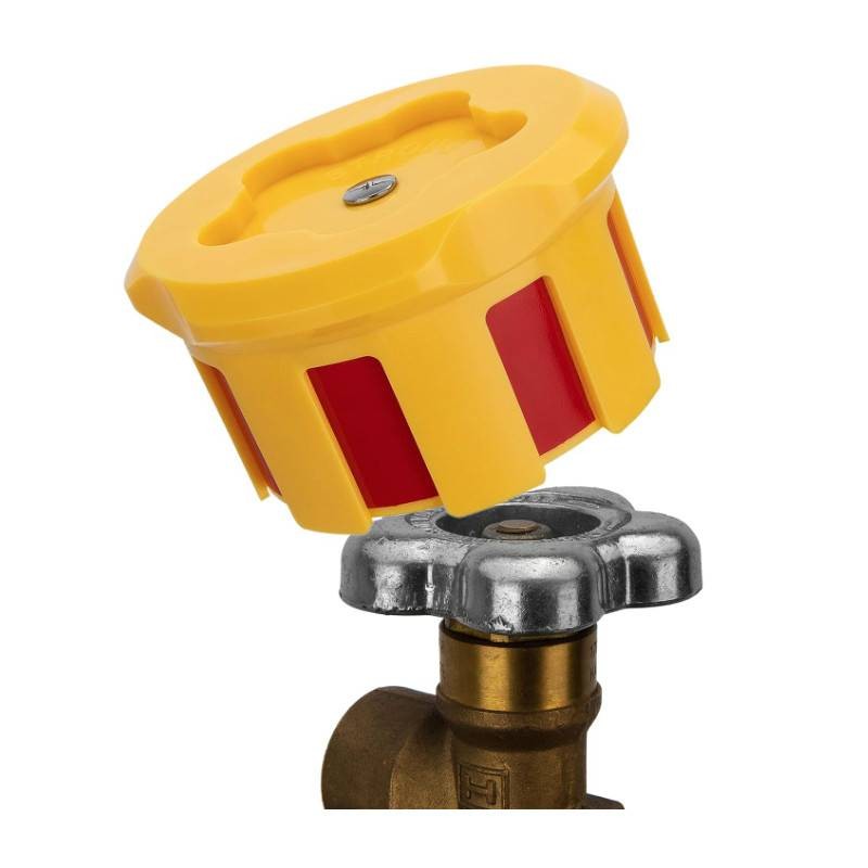 Gasflaschenventilanzeige, passend für 5-Sterne-Handrad, Gassparmodus, einfaches Drehen, (Rot/EIN) (Gelb/Aus), GVC300 Gasflaschenventilanzeige, passend für 5-Sterne-Handrad, Gassparmodus, einfaches Drehen, (Rot/EIN) (Gelb/Aus), GVC300