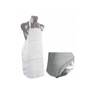 Delantal de soldador de cuero talla L KROZ-114 C/ Anima en aluminio
