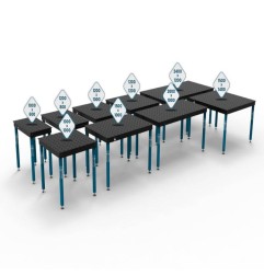 Mesa básica de soldadura y montaje sobre base, fi28, 100x100mm - GppH - BASIC_1 - - - 904,40 € -