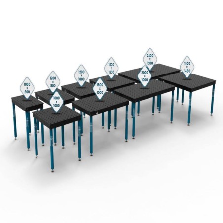 Mesa básica de soldadura y montaje sobre base, fi16, 100x100mm - GppH - BASIC_3 - - - 904,40 € -