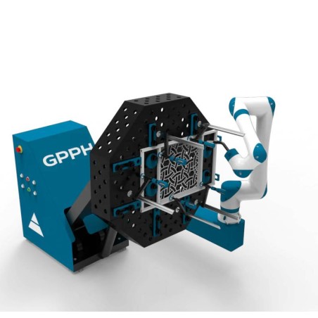 Mesas de soldadura octogonales OCT PRO, fi28, rejilla diagonal, varios diseños --Variante--600x600mm