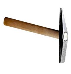 Martillo de escoria con mango de madera de fresno 250g rectificado y mango de madera