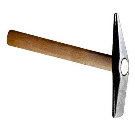 Martillo de escoria con mango de madera de fresno 250g rectificado y mango de madera