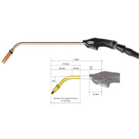 Trafimet Brennerhals Ergoplus 500 L.+160 - MG0282-16 - MG0282-16 - - - €374,85 -