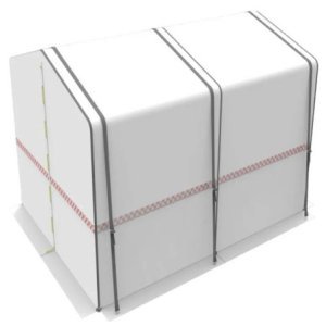 Tienda de trabajo resistente CEPRO - Ancho 300 cm - Fondo 250 cm - Alto 200 cm/240 cm