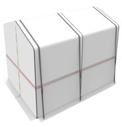 Tienda de trabajo resistente CEPRO - Ancho 400 cm - Fondo 750 cm - Alto 200 cm/240 cm - 90.41.00.4075 - - - 6.604,13 € -