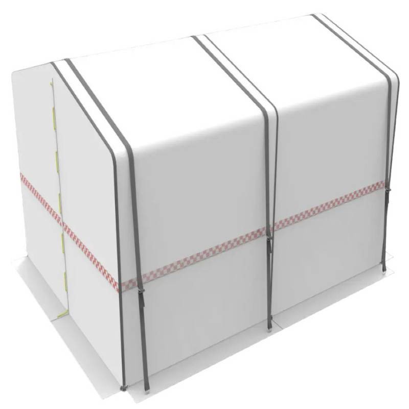 Tienda de trabajo resistente CEPRO - Ancho 400 cm - Fondo 750 cm - Alto 200 cm/240 cm