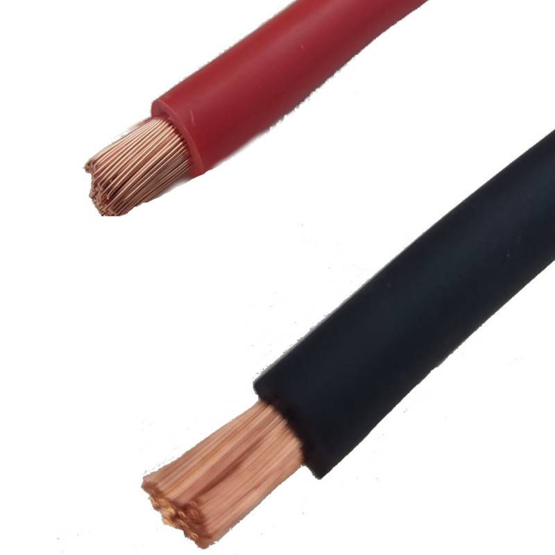 Cable de tierra Hi_Flex PVC 16mm² - 70mm² (vendido por metros) negro / rojo