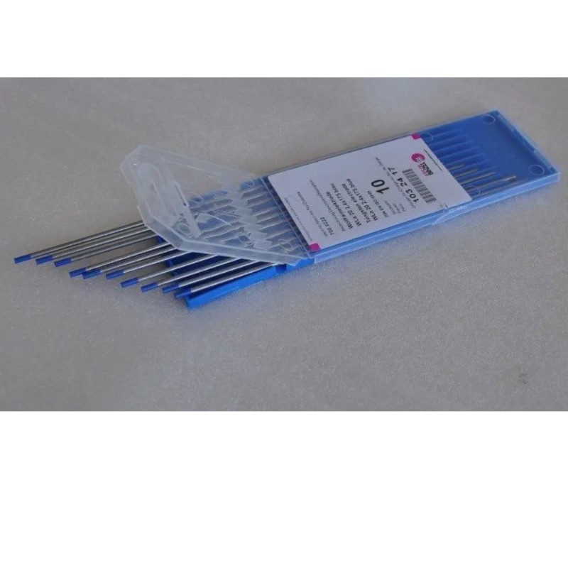 Electrodo de tungsteno WLa 20 azul, 10 piezas, 1,0-4,0x175 mm - Abicor Binzel Electrodo de tungsteno WLa 20 azul, 10 piezas, 1,0-4,0x175 mm - Abicor Binzel