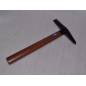Martillo de escoria con mango de madera de fresno 460g rectificado y mango de madera