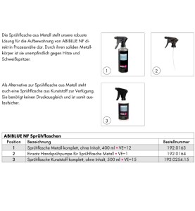 Atomizador ABIBLUE para bomba pulverizadora manual 400 ml, Abicor Binzel - 192.0164 - - 4036584538246 - 5,01 € -