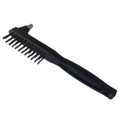 Leichte handliche Drahtbürste 2 Reihig mit Schlackenhammer und Kunststoffgriff - CAV000081 -  -  - 3,69 € - 