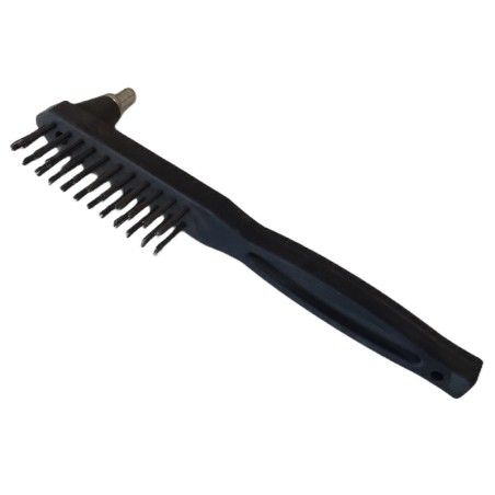 Leichte handliche Drahtbürste 2 Reihig mit Schlackenhammer und Kunststoffgriff - CAV000081 -  -  - 3,69 € - 