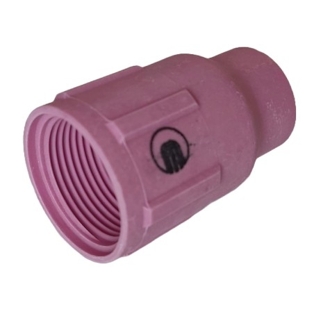 Boquilla de gas cerámica reforzada Ø 19,5 mm longitud 50,0 mm, antorcha TIG 500W - 778.1188