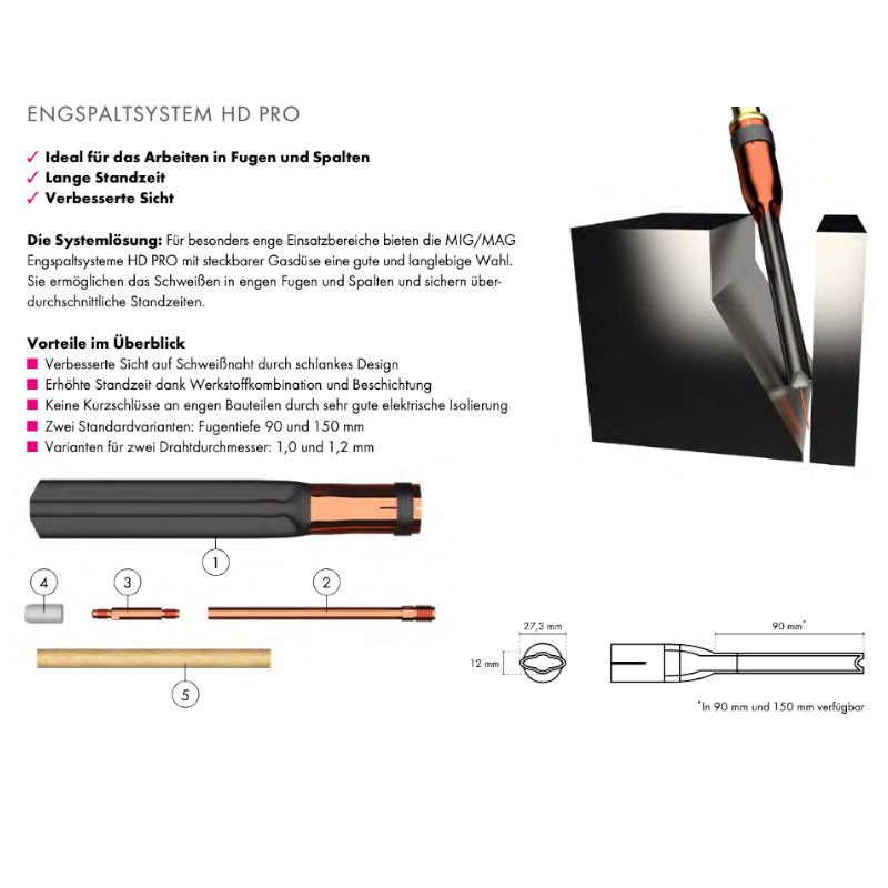 Tubo aislante 150 - SISTEMA DE ESPACIO ESTRECHO HD PRO - Abicor Binzel Tubo aislante 150 - SISTEMA DE ESPACIO ESTRECHO HD PRO - Abicor Binzel