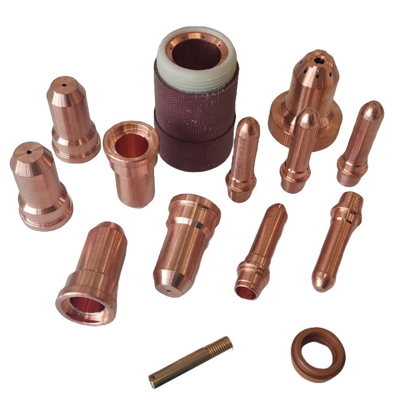 Trafimet Ergocut A151 - 1 Luftrohr, 1 Swirl Ring, 5 Elektroden lang, 5 Schneiddüsen l. 1,7mm, 1 Aussenschutzdüse, 1 Feder