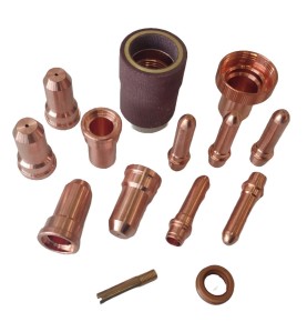 Trafimet Ergocut A151 - 1 Luftrohr, 1 Swirl Ring, 5 Elektroden lang, 5 Schneiddüsen l. 1,7mm, 1 Aussenschutzdüse, 1 Feder - PC01