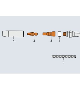 Fronius - Base boquilla gas M24x1,5 Boquilla gas ø18/ø27x87,5 CT (MTG 5300) - 44,0350,3180 - - 9007946999024 - 32,55 € -