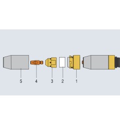 Fronius - Portaboquillas de gas MTG cerámico (Robacta MTG 3200) (1 pieza) - 44,0350,2616 - - 9007946827358 - 46,91 € -