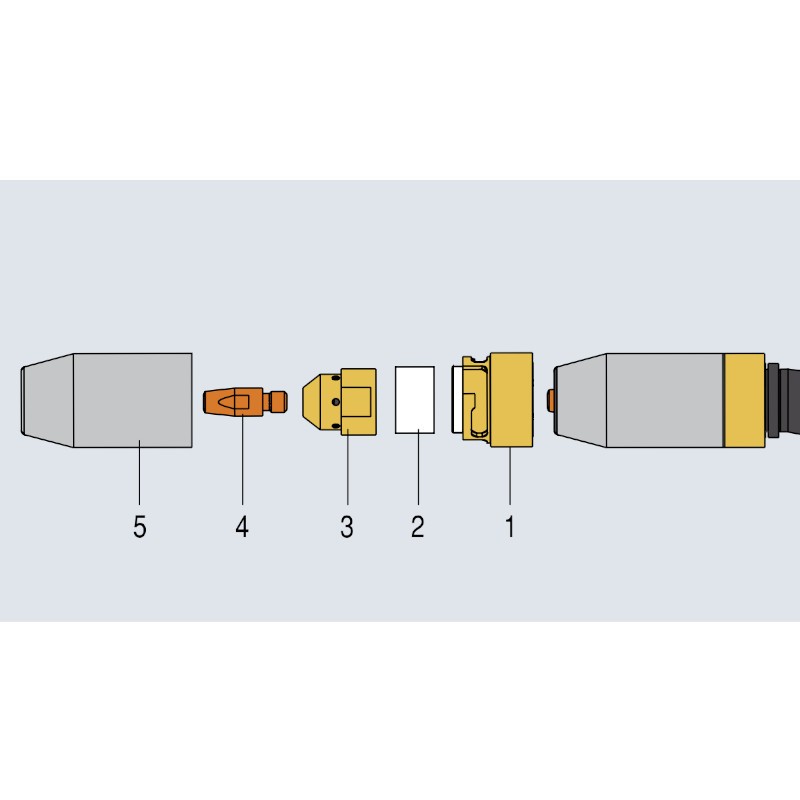 Fronius - Portaboquillas de gas MTG cerámico (Robacta MTG 3200) (1 pieza) Fronius - Portaboquillas de gas MTG cerámico (Robacta MTG 3200) (1 pieza)