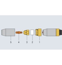 Fronius - Portaboquillas M6/SW17x21 (Robacta MTG 3200) (1 pieza) - 42.0001.5973 - - - 21,80 € -